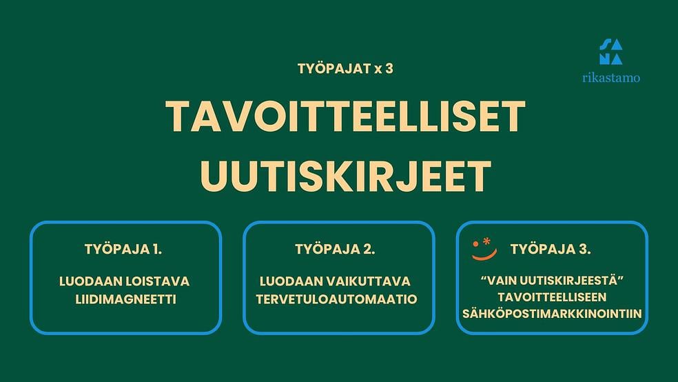 Tavoitteelliset uutiskirjeet | Huhtikuu by Sanarikastamo | Kirjoituskurssit pienyrittäjille.