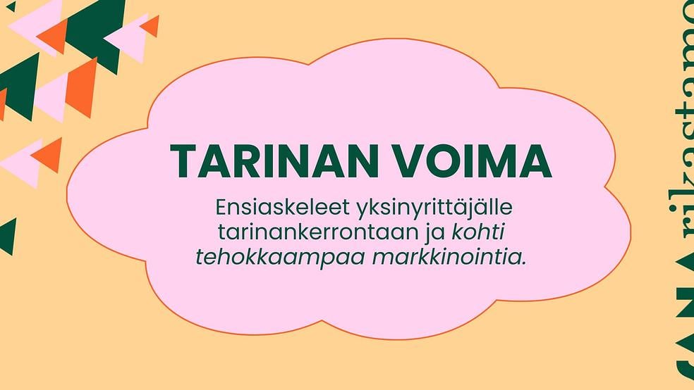 TARINAN VOIMA -koulutus by Sanarikastamo x Kirjoitusakatemia | Kirjoituskurssit